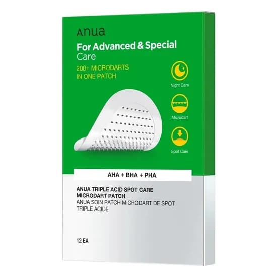 Anua Triple Acid Spot Care p/Adesivos para Acne - 12 Unidades