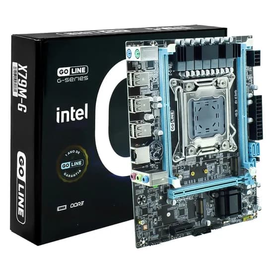 Placa Mãe Goline X79M-G DDR3 Socket LGA 2011 Chipset Intel X79 Micro ATX