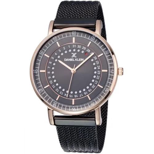Relógio Analógico Daniel Klein Fiord DK11830-5 Masculino, Metal - Preto e Rosa Ouro