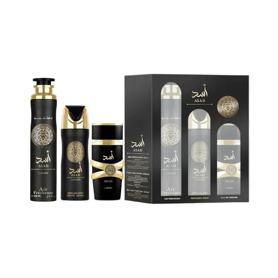 Lattafa Kit Asad 100ML+Deo+Air Fresh