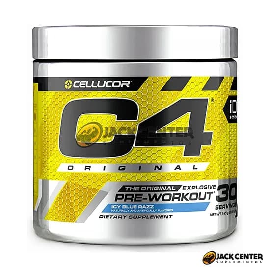 Pré-Treino C4 Original Icy Blue Razz 30 Servings 195G Cellucor