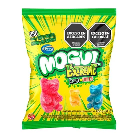 Bala de Gelatina Arcor Mogul Urso Ácido Extremo 200G