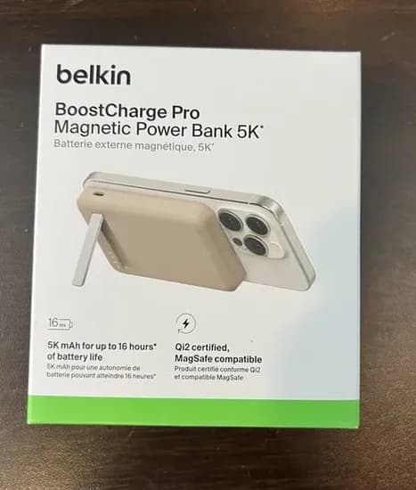Carregador Portátil Magnético Belkin Boostcharge Pro / 5000MAH / 15W