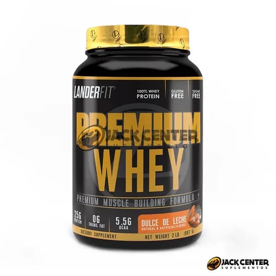 Whey Protein Premium Whey 2LB 907G Dulce de Leche Landerfit