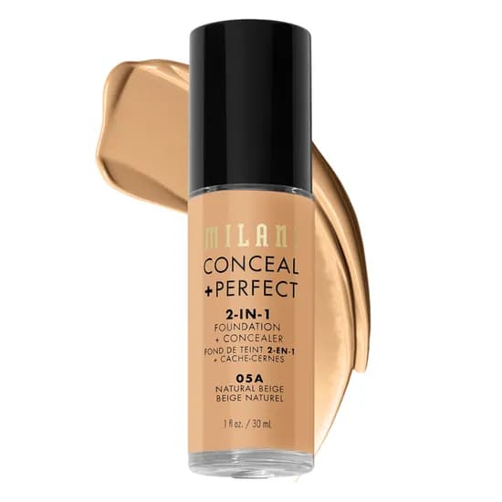 Base + Corretivo Milani MPCF-05A - 2 Em 1 - Natural Beige - 30ML