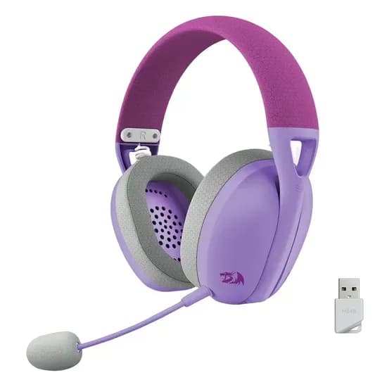 Headset Gamer Redragon Ire Pro H848 Wireless - Lila