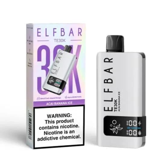 Elfbar Te 30000 Puffs Acai Banana Ice