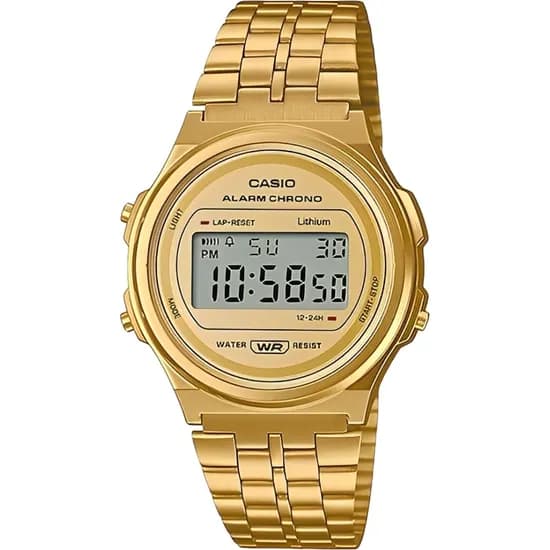 Relógio Casio Vintage A171WEG-9ADF Digital Unissex - Dourado