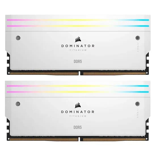 Memória Ram Corsair Dominator Titanium RGB 64GB (2X32GB) DDR5 6600MHZ - CMP64GX5M2X6600C32W