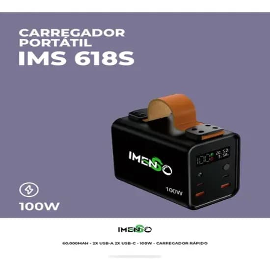 Power Bank Imenso 100W 60.000MAH 618S Starlink Mini Notebook
