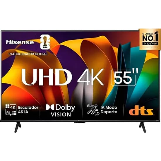Smart TV LED 55" Hisense 55A6NV Vidaa 4K HDMI/BT/Wifi