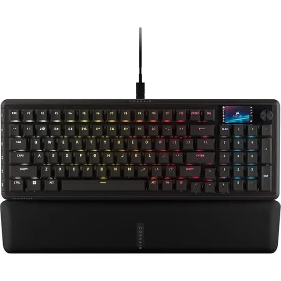 Teclado Gamer Mecânico Corsair Vanguard Pro 96 8K RGB USB MGX V2 Magnético - Preto (Inglês) (CH-91E911G-Na)