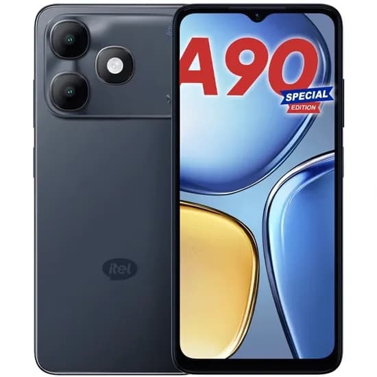 Celular Itel A90 A6610L Dual Sim de 128GB/4GB Ram de 6.6" 13MP/5MP - Starlit Black (Anatel)