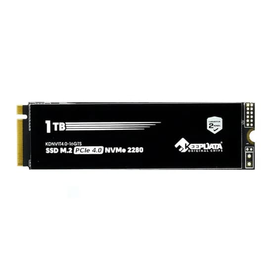 SSD Keepdata 1TB Gen 4, M.2 Nvme 4.0, Leitura Até 5100MB/s Gravação 4500MB/s, KDNV1T4.0-16GTS