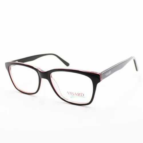 Óculos de Grau Unissex Visard CO5866 53-17-140 Col.06 - Vermelho/Cinza $