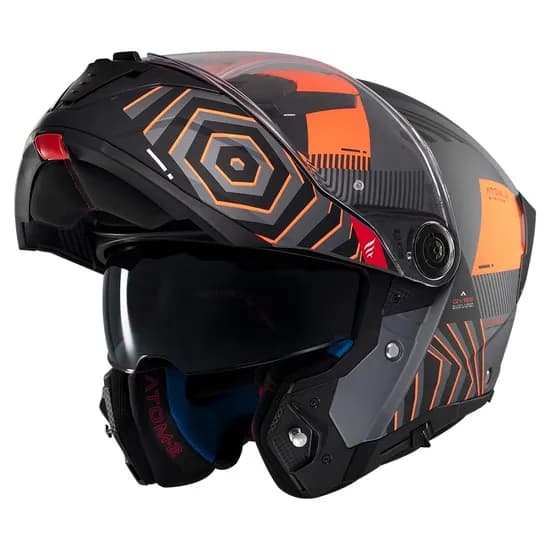 Capacete MT Helmets Atom 2 SV Strange C4 - Articulado - Tamanho L - com Óculos Interno - Matt