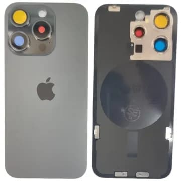 Tapa Trasera iPhone 15 Pro Max Negro Con Flex NFC