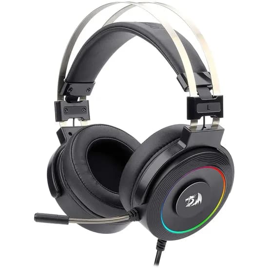 Headset Gamer Redragon Lamia 2 H320 RGB-1 - com Fio - com Suporte - Preto