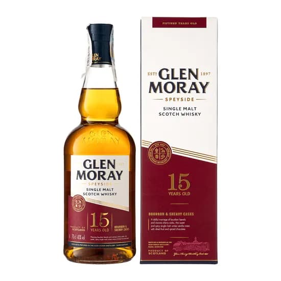 Glen Moray 15 Anos Bourbon Sherry Casks 700ML