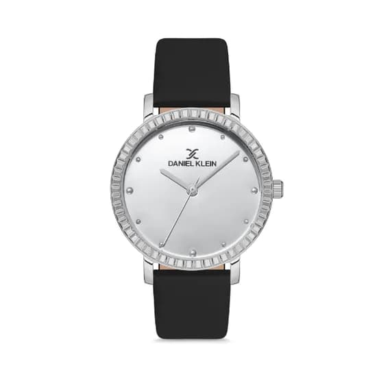 Relógio Analógico Feminino Daniel Klein Premium DK.1.12533-1 - Prata/Preto