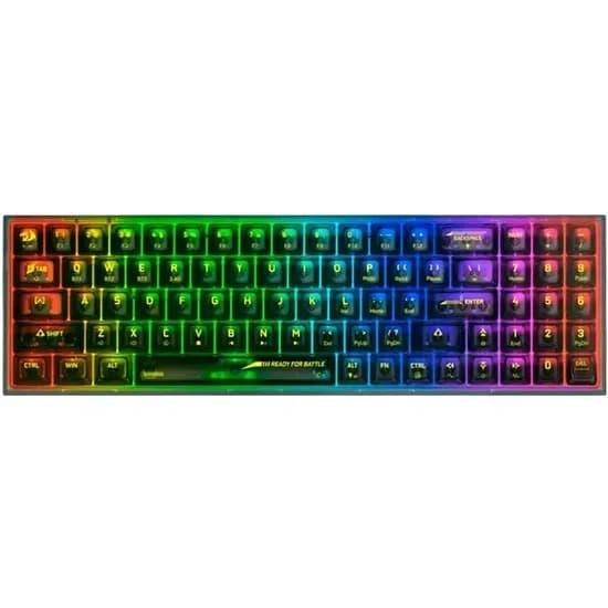 Redragon Teclado Wireless Pollux Pro K628CTB-RGB-Pro Ingles Transparente