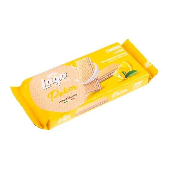 Wafer Gastone Lago Poker Limão Pacote 45G