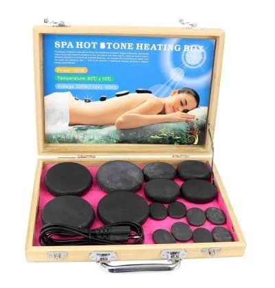 Rebound Kit Pedra Basalto Preto 16PCS com Aquecedor 60W