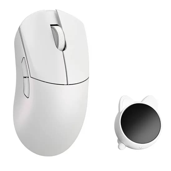 Mouse Gamer Wlmouse Huan 8K Screen Dongle Sem Fio - Branco