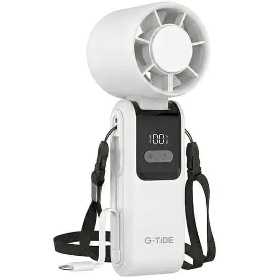 Mini Ventilador Portátil G-Tide FH02 4.400MAH - White