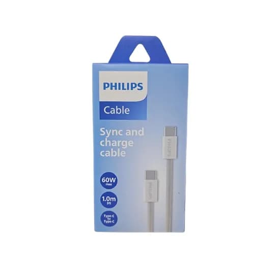 Cable Philips DLC5051CW/70 Usbc A Usbc 1 Metro - White