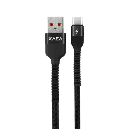 Cabo Xaea Hulk MOD2079 - USB/USB-C - 1 Metro - Nylon - Preto