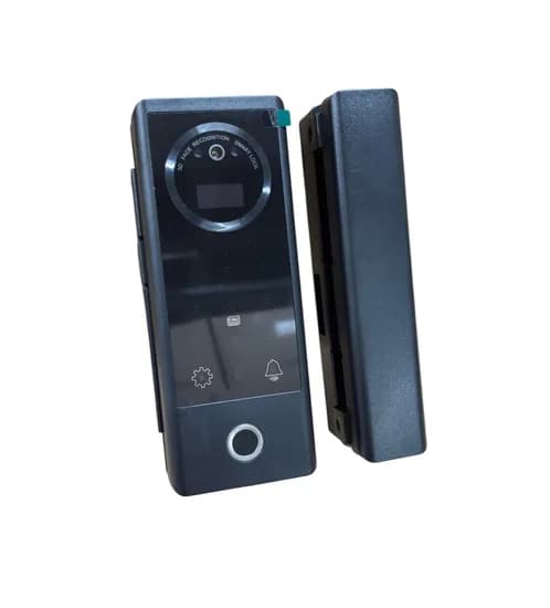 Fechadura Digital G10MAX Wifi Tuya/USB/Cartão p/Vidro Preto