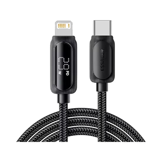 Cable de Datos Essager ES-X57 EXCTL-XLC01-P USB-C A Lightning 29 W 3 Metros Negro