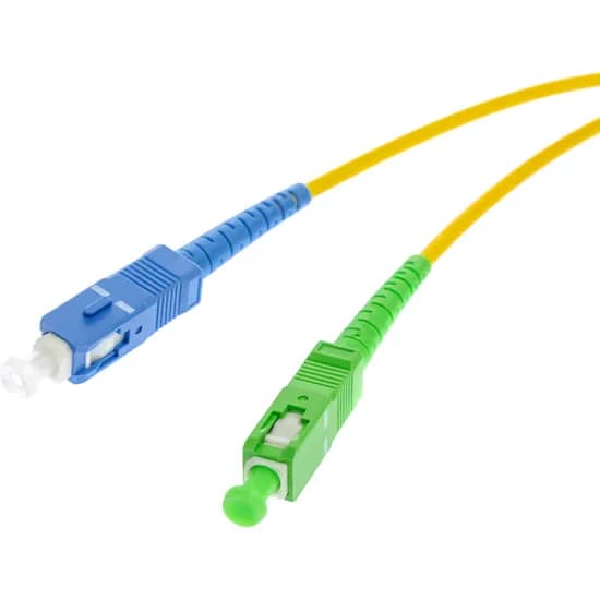 Cabo de Conexão de Fibra Óptica Patch Cord LC-Upc para SC-Apc Monomodo 3 MM - 2 Metros