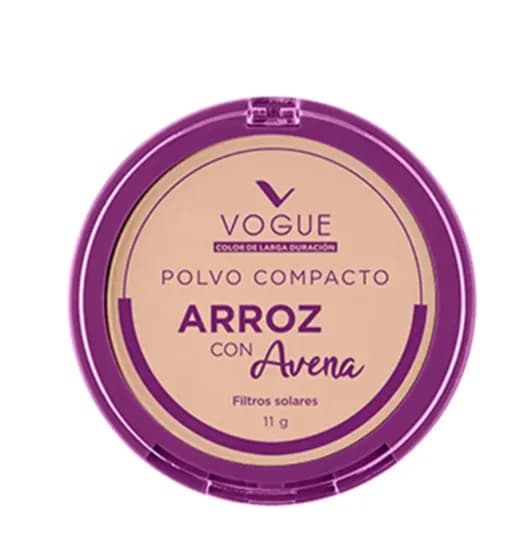 Vogue Polvo Compacto Arroz Con Avena Porcelana