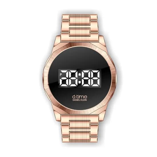 Relógio Digital Masculino Daniel Klein D Time DK.1.12322-2- Rosa Ouro