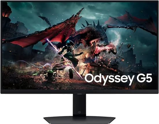 Monitor Samsung Gaming 27" Odyssey G5 LS27DG500ENXZA 1MS/ 180HZ/ QHD/ HDMI/ DP