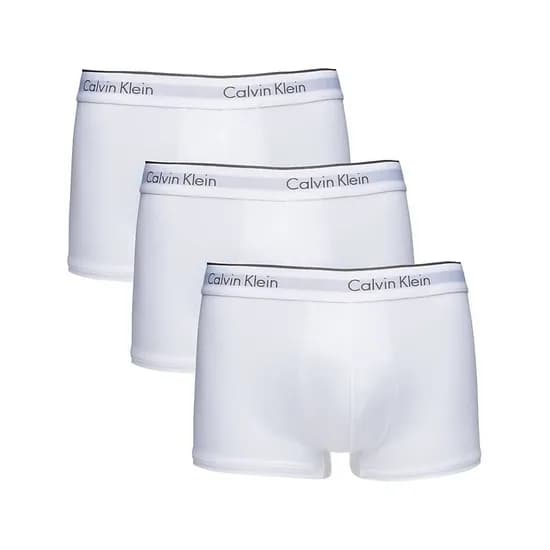 Cueca Calvin Klein Masculino NB1289-100 s - Branco - 3 Peças