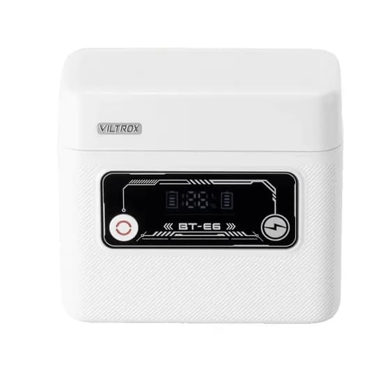 Carregador Viltrox BT-E6 para LP-E6H 2 Bat + LCD