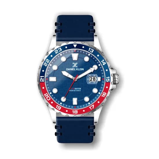 Relógio Analógico Masculino Daniel Klein Premium DK.1.12349-3 - Azul e Prata