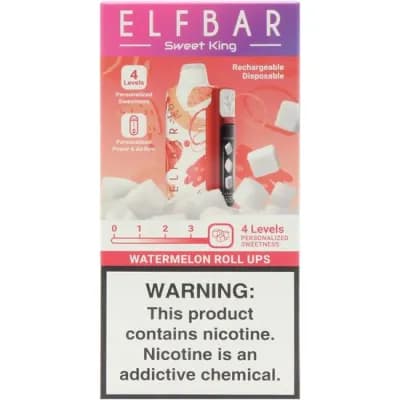Vaper Descartavel Elfbar Sweet King Watermelon Roll Up 40000 Puffs