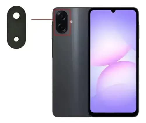 Lente Camera Samsung A07(Vidro)