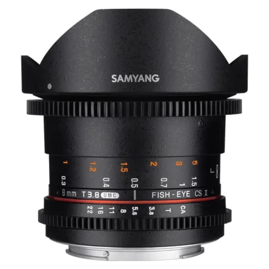 Lente Cine Samyang Canon VDSLR 8MM T3.8 II Ef Umc