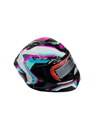 Capacete para Motociclista Givi 50.X Sport Black-White-Fuchsia-Light Blue + 1 Viseira