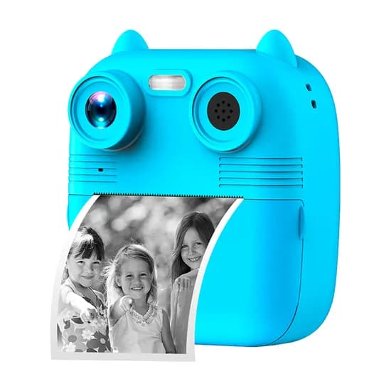 Câmera Digital Satellite A-DV915 - com Impressora Térmica - Tela 2.8" - Recarregável - Azul