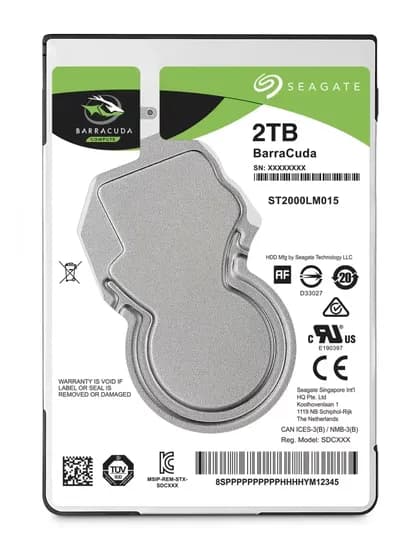 HD para Notebook Seagate Barracuda 2.5" / 2TB / 128MB / 5400 RPM - (ST2000LM015)