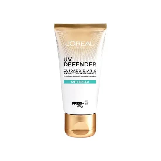 Loreal Protector Solar Facial Uv Defender Anti-Brillo SPF50+ 40G