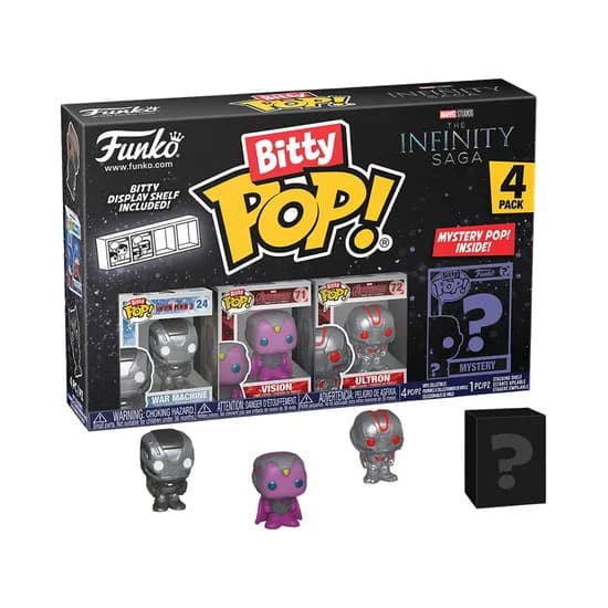 Muñeco Funko Bitty Pop Marvel The Infinity Saga War Machine Vision Ultrom 4PIEZAS