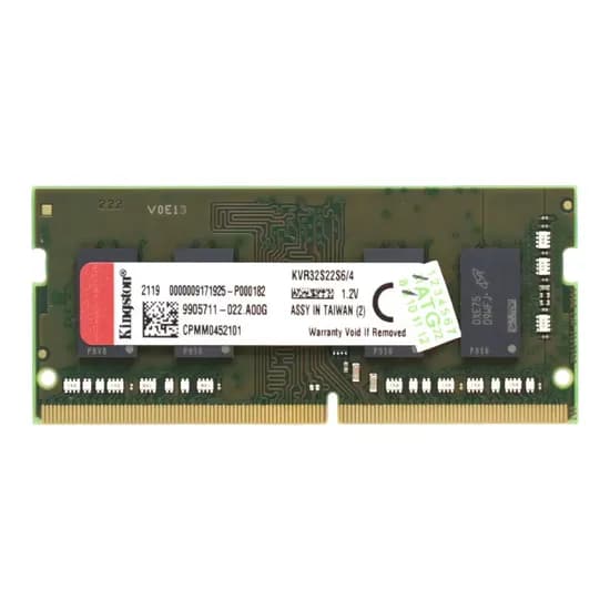 Memória Ram Kingston 4GB DDR4 3200MHZ para Notebook - KVR32S22S6/4