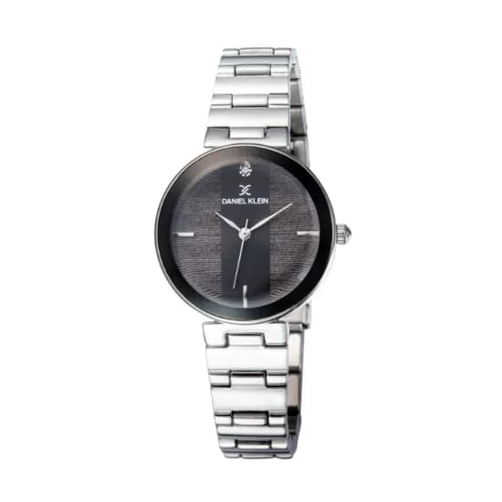 Relógio Analógico Feminino Daniel Klein Premium DK11955-7 - Prata/Preto